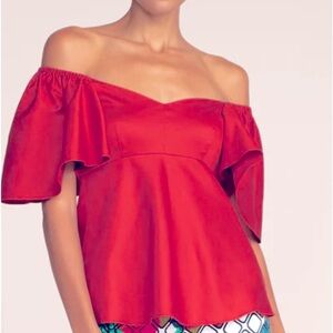 Trina Turk Sagan Sweetheart Top size Lg 20” Pit to Pit
